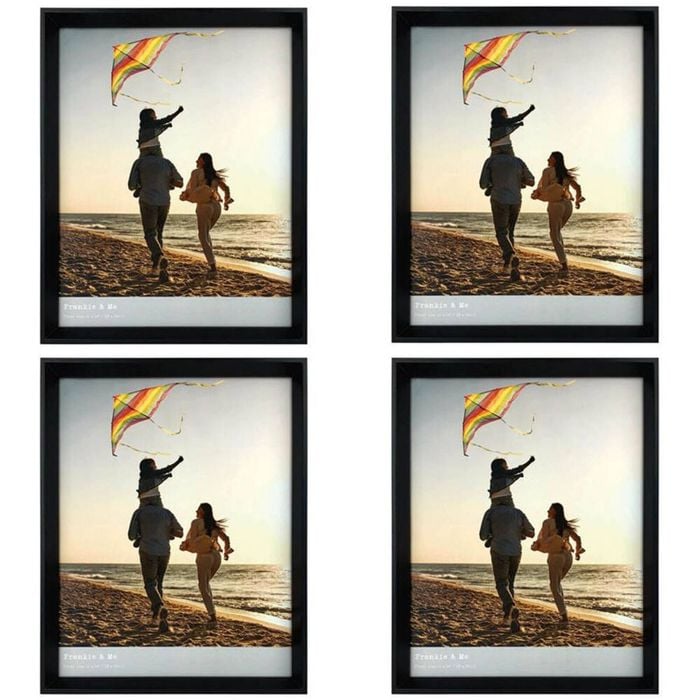 4PK Frankie & Me Window Wood 11x14'' Picture Frame Home/Office Photo Decor Black