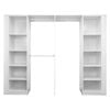 Lugna 2100 - 2400mm Crisp White Package 5 Built in Wardrobe Package