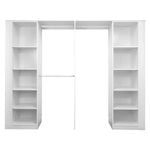 Lugna 2100 - 2400mm Crisp White Package 5 Built in Wardrobe Package