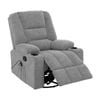 Oikiture Recliner Chair 360 Swivel Rocking Heated Electric Massage Chair Grey