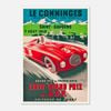 Galrie Vintage Racing Poster for the XXXVI Grand Prix of ACF in Comminges, France Artwork, Poster Only, A3 30x 42cm (12x 16inch)