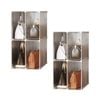 SOGA 2X 2-Tier Multifunctional PP Plastic Bag Box