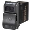 NARVA 12/24V Dual USB Charger With LED Volt/Amp Meter