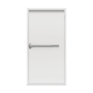 Lathams 2050 x 820 x 45 mm Surfmist White LHO Fire Exit Door and Frame