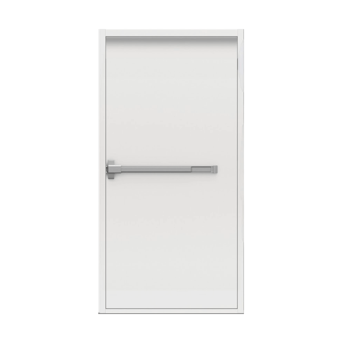 Lathams 2050 x 820 x 45 mm Surfmist White LHO Fire Exit Door and Frame