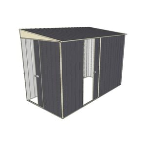 Build-a-Shed 1.5 x 3 x 2m Single Sliding Side Door Skillion Shed - Grey