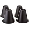 Homecraft Stackable Cone Bed Raisers, 14cm, Black, 4/pack - 14 cm