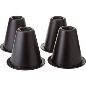 Homecraft Stackable Cone Bed Raisers, 14cm, Black, 4/pack - 14 cm