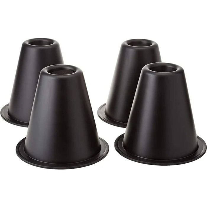 Homecraft Stackable Cone Bed Raisers, 14cm, Black, 4/pack - 14 cm