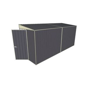 Build-a-Shed 1.5 x 4.5 x 2m Skillion Shed without Side Doors - Grey
