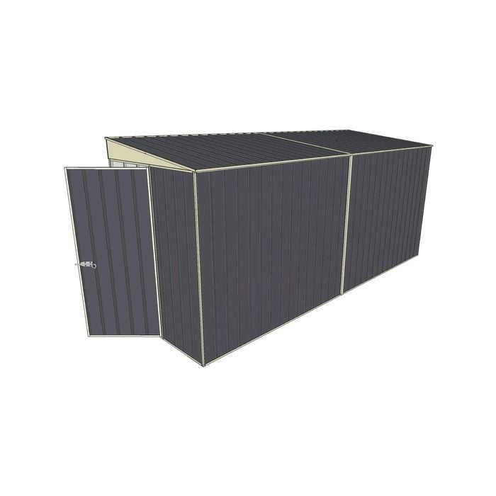Build-a-Shed 1.5 x 4.5 x 2m Skillion Shed without Side Doors - Grey