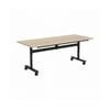 Olg Agile Flip Table Black Frame Nordic Maple Top L1200mm X W600mm