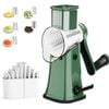 Catzon Cheese Grater Hand Crank With 5 Replaceable Blades-green