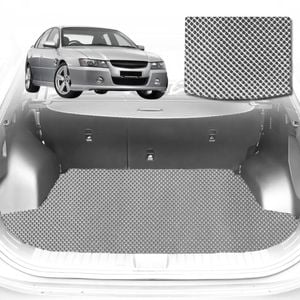 6D Diamond Car Boot Mat for Holden Commodore (VT VX VY VZ)1997-2006-Cargo Mat-Grey-Outback GT