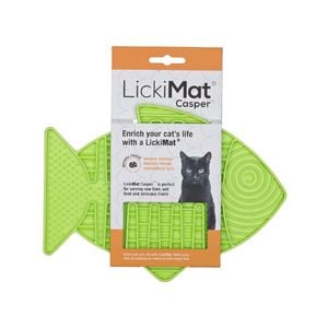 LickiMat Casper Slow Food Bowl for Cats - Green