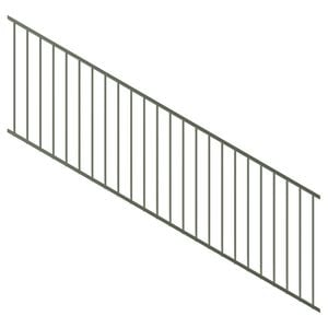 ProtectorAl 1201-2400 x 900mm Pale Eucalypt Raked Up to 15º Flat Top Garden Fence Panel