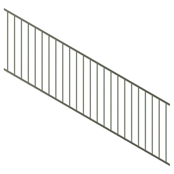 ProtectorAl 1201-2400 x 900mm Pale Eucalypt Raked Up to 15º Flat Top Garden Fence Panel