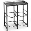 Costway 18.9 L Water Jug Holder Heavy-duty Water Jug Rack Space Saving Bottle Organizer-Black