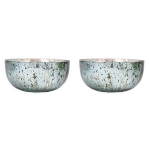 2PK LVD Glass Votive Bowl/Candle Holder Home Decor 15cm Champagne Dove