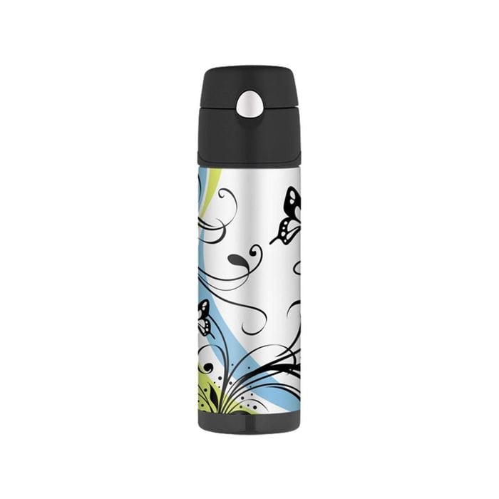 Thermos 530ml Stainless Steel Vacuum Hydration Bottle - Butterfly