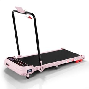 BLACK LORD Treadmill Walking Pad Incline Shock Absorbers Foldable Pink
