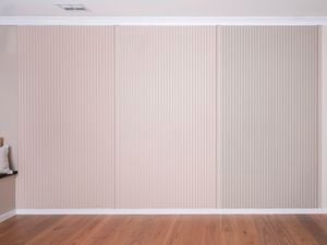 Neatly painted feature wall panels