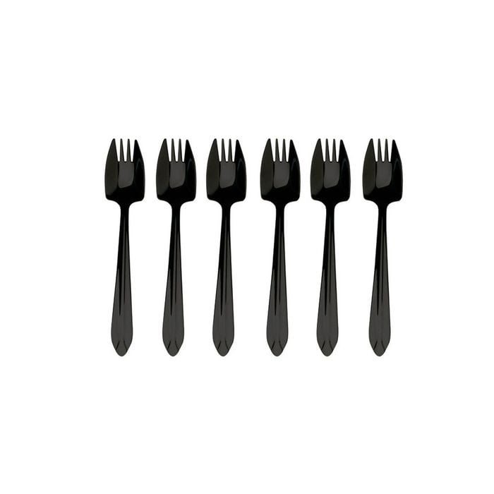 Splayd Black Label 6 Piece Cake Fork Set
