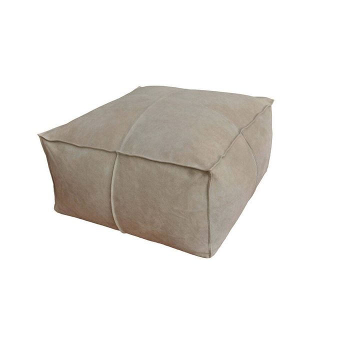 Huxford Grove The Willow Filled Ottoman Square 50x50cm - Light Beige