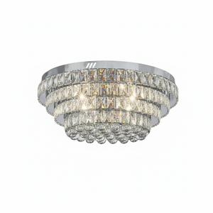 Element Lighting NORRIS Crystal Ceiling Light Tri-colour LED 600mm (Chrome)
