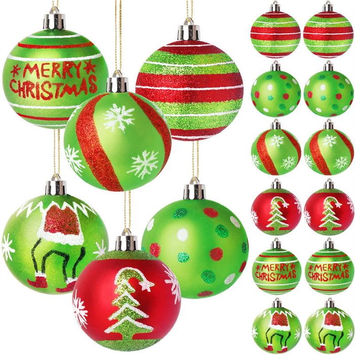Catzon 12 Pcs 2.4Inch Christmas Ball Ornaments Hanging Christmas Tree
