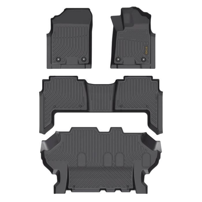 Vehiclab Nissan Patrol – 2010 – 2026 – Y62 Series – 3 Rows – 3D/5D All Weather Moulded Car Floor Mats – Right Hand Drive