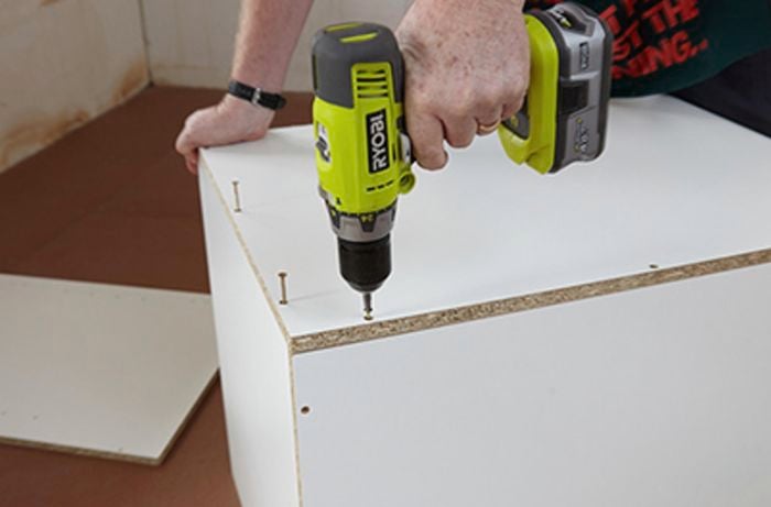 The sides being attached to a drawer cabinet