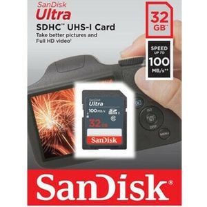 SanDisk 32GB SD Card SDHC Ultra Class 10 DSLR Video Camera Memory Card 100mb/s AU
