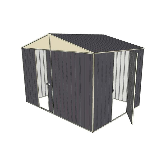 Build-a-Shed 3.0 x 2.3 x 2.3m Gable Single Hinged Side Door Shed - Grey