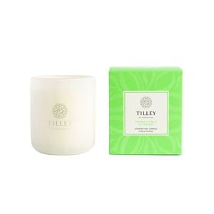 Tilley Classic White Fresh Citrus & Ginger Soy Candle Scented 375g