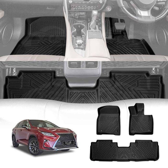 3d Floor Mats For Lexus Rx200t Rx300 Rx350 Rx450h 2016-2022 Heavy Duty All Weather Car Mats Carpet Liner Set