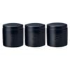 3pc Maxwell & Williams Epicurious Porcelain 600ml Canister Set - Black