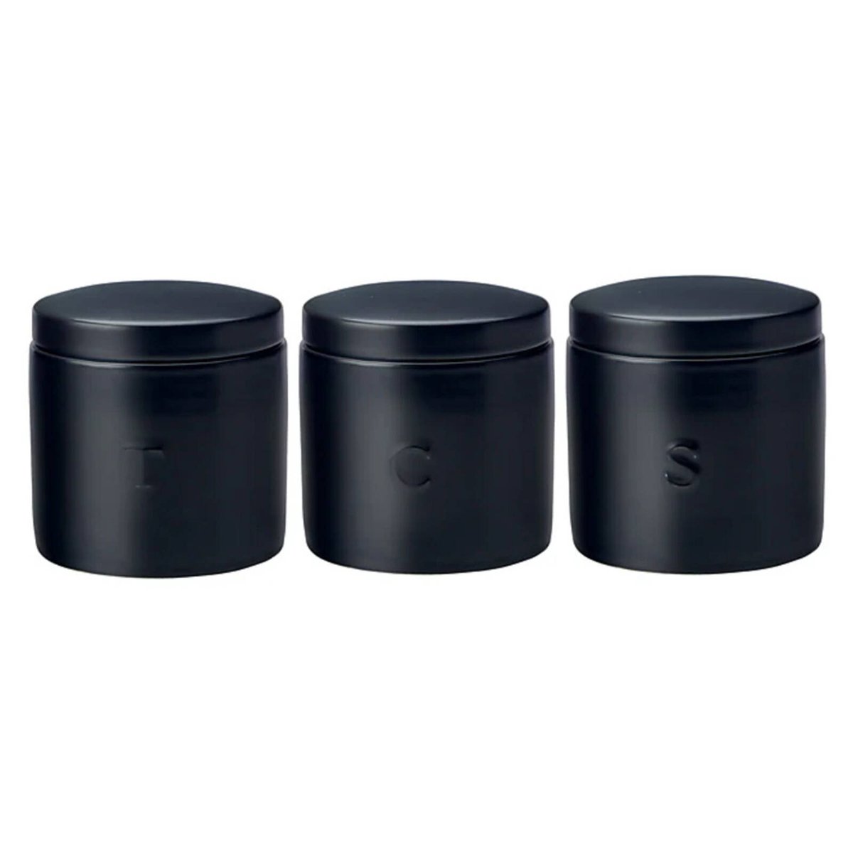 Epicurious Canister Set of 3 500ml Gift Boxed in White