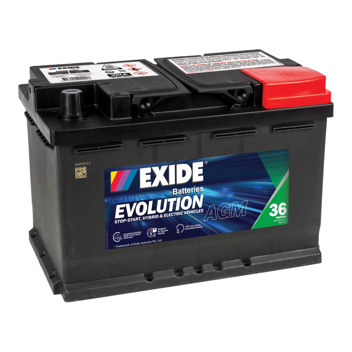 Exide Evolution Stop Start Battery SSAGM-66EU