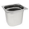Vogue Gastronorm Tray Stainless Steel 1/6 150mm Deep Commercial Kitchen Food Storage Pan