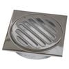 Brasshards 100mm Chrome Drop Into PVC Square Grate