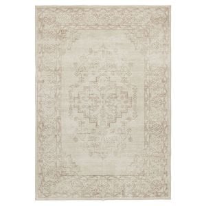 Loopsie-320cm X 230cm-castile Traditional Floral Taupe Washable Rug