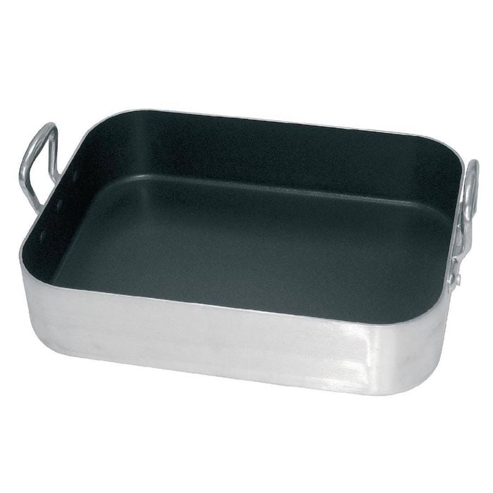 Vogue Roasting Pan Aluminium Non-stick 450mm Commercial Kitchen Bakeware