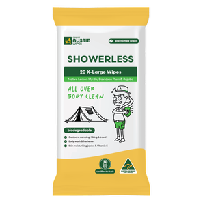 Great Aussie Wipes Showerless Body Wipes 20 PK 