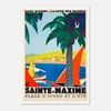 Galrie Sainte Maxime Vintage Travel Poster - Captivating French Riviera Decor, Poster Only, A0 84 x 119cm (33 X 47inch)