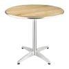 Bolero Table Ash Top Round 800mm Commercial Dining Furniture Cafe Restaurant