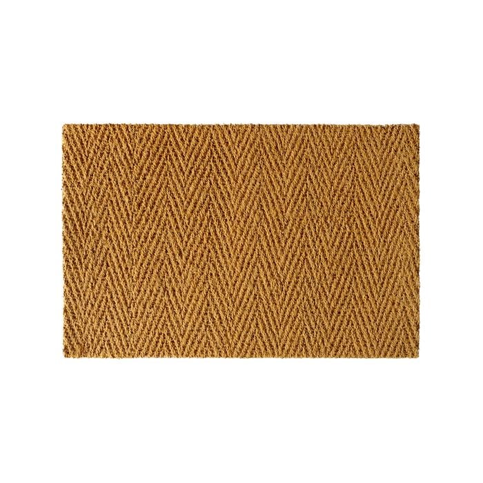 45 x 75cm Chevron Flat Weave Coir Indoor Mat
