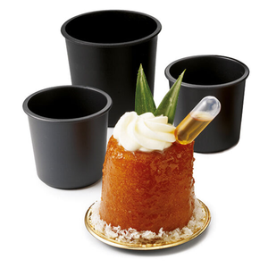 Matfer Bourgeat Exoglass Dariole Mould - 60x60mm, Pack of 6