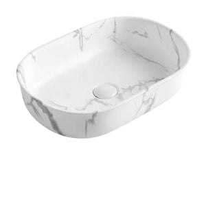 Attica 500 x 350mm Matt Carrara Hampshire Oval Basin