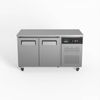 AG Commercial Three Door Worktop / Under Bench Freezer 700mm Depth